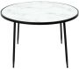 Table basse plateau imitation marbre Felicity 75 cm - CMP-3981