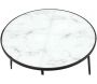 Table basse plateau imitation marbre Felicity 75 cm - 99