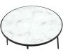 Table basse plateau imitation marbre Felicity 75 cm - 59,90