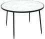 Table basse plateau imitation marbre Felicity 75 cm
