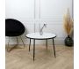 Table basse plateau imitation marbre Felicity 75 cm - THE HOME DECO FACTORY