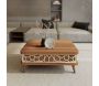 Table basse avec plateau modulable Ottowa Ada - HANAH HOME