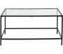 Table basse plateau en verre texturé Rosa - CMP-3502