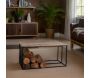 Table basse porte bûches en bois et métal Rondo - AUBRY GASPARD