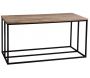Table basse porte bûches en bois et métal Rondo - AUB-3203