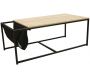 Table basse avec porte-revues intégré Nate