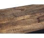 Table basse rectangulaire avec roulettes Indus 110 x 60 cm - ANTIC LINE CRéATIONS