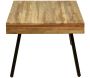 Table basse rectangulaire en teck recyclé et métal Woody - PRO-1444