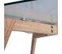 Table basse rectangulaire en verre 110 x 60 x 45 cm - 99,90