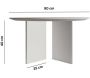Table basse ronde 80 cm en aggloméré Leo - ASI-1993