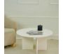 Table basse ronde 80 cm en aggloméré Leo - HANAH HOME