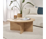 Table basse ronde en aggloméré Soleil - HANAH HOME