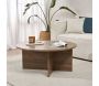 Table basse ronde en aggloméré Soleil - HANAH HOME
