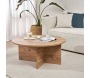 Table basse ronde en aggloméré Soleil - HANAH HOME