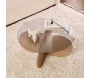 Table basse ronde en verre Aeris - 5
