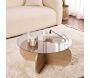 Table basse ronde en verre Aeris - HANAH HOME