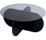 Table basse ronde en verre Aeris