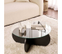 Table basse ronde en verre Aeris - HANAH HOME