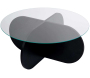 Table basse ronde en verre Aeris