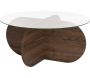 Table basse ronde en verre Aeris