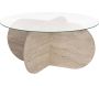 Table basse ronde en verre Aeris