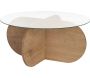 Table basse ronde en verre Aeris