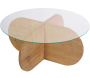 Table basse ronde en verre Aeris
