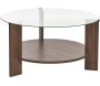 Table basse ronde en verre Clara