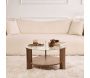 Table basse ronde en verre Clara - HANAH HOME