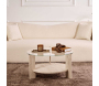 Table basse ronde en verre Clara - HANAH HOME