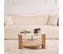 Table basse ronde en verre Clara - HANAH HOME