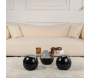 Table basse ronde en verre Miro - 5