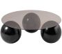 Table basse ronde en verre Miro