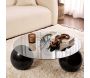Table basse ronde en verre Miro - 7