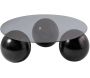 Table basse ronde en verre Miro