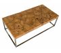 Table basse en teck et acier Puzzle - AUBRY GASPARD