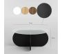 Table basse en verre Bubble - ASI-0583