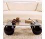 Table basse en verre 118 x 75 x 30 cm Evara - 6