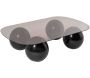 Table basse en verre 118 x 75 x 30 cm Evara