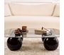 Table basse en verre 118 x 75 x 30 cm Evara - 7
