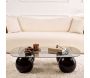 Table basse en verre 118 x 75 x 30 cm Evara - 8