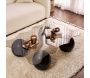 Table basse en verre 120 x 80 x 30 cm Noxa - 6