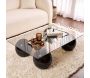 Table basse en verre 110 x 75 x 30 cm Sera - 8