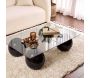 Table basse en verre 110 x 75 x 30 cm Sera - HANAH HOME