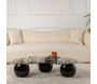 Table basse en verre 120 x 30 x 70 cm Sphere - HANAH HOME