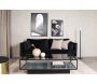 Table basse en verre et acier Maglehem - FURNITURE FASHION