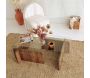 Table basse en verre et aggloméré 105 x 65 x 30 cm Escape - 5