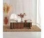 Table basse en verre et aggloméré 105 x 65 x 30 cm Escape - 7