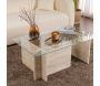 Table basse en verre et aggloméré Vetrino - HANAH HOME