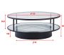 Table basse en verre ronde Falsterbo - VEN-0118
